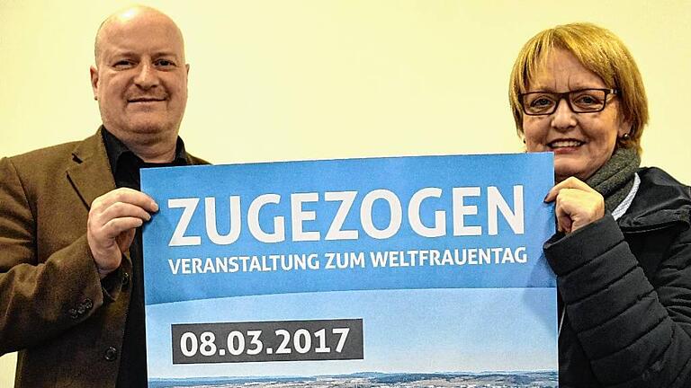 Unter dem Titel &bdquo;Zugezogen&ldquo; steht der Weltfrauentag am 8. März, den Gudrun Hellmuth und Michael Feiler organisiert haben.