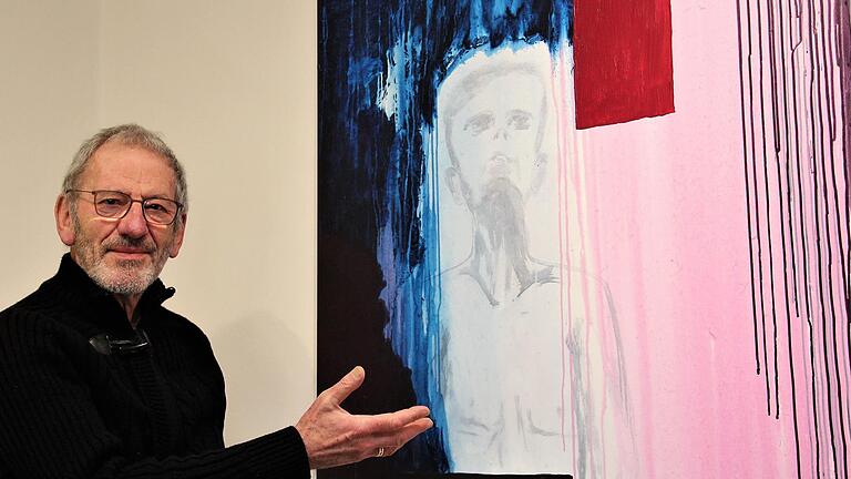 Fühlte sich zu Unrecht an den Pranger gestellt: Dr. Jürgen Lenssen , hier mit seinem Gemälde 'Ausschau halten' im Franck-Haus in Marktheidenfeld (Lkr. Main-Spessart). Fühlte sich zu Unrecht an den Pranger gestellt: Dr. Jürgen Lenssen , hier mit seinem Gemälde 'Ausschau halten' im Franck-Haus in Marktheidenfeld (Lkr. Main-Spessart).