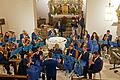 Die Musikkapelle Rieden bei ihrem vorweihnachtlichen Kirchenkonzert in der Pfarrkirche St. Odilia.