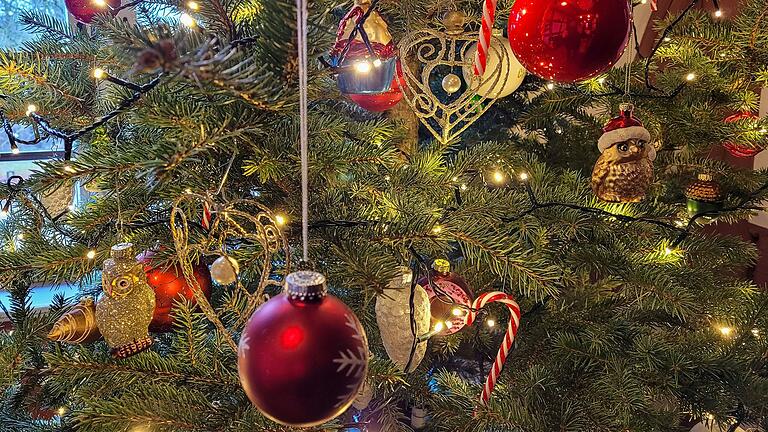Der Weihnachtsbaum im Gasthaus zur Krone. Der Weihnachtsbaum im Gasthaus zur Krone.