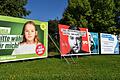 Die Landtagswahl 2023, für die die Parteien auch in Bad Neustadt mit großen Plakaten warben (Archivbild), ist vorbei. Bei den Ergebnissen gab es einige Besonderheiten.&nbsp;