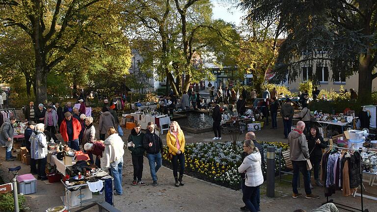 Einen Riesenerfolg war auch der Flohmarkt in der städtischen Anlage. Foto: Gabi Nätscher Einen Riesenerfolg war auch der Flohmarkt in der städtischen Anlage. Foto: Gabi Nätscher