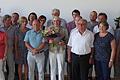 Geehrt beim Badmintonclub Kirchheim: (von links) Kathrin Kreißl-Haaf, Sonja Kreißl-Kemmer, Peter Roß (vorne), Peter Bucher (hinten), Helmut Wild, Jutta Friedrich, Klaus Bucher, Fritz Götzelmann, Hans-Jürgen Höfer, Gertraud Götzelmann, Carola Fleischmann, Ottmar Reinhard, Brigitte Höfer, Josef Kreißl, Marliese Bucher, Florian Adler, Stefan Plattner, Georg Dürr, Michael Ziegler, Alfred Grötsch, Maria Kreißl, Jürgen Renner, Andrea Firmbach,  Heiko Dürr, Arno Roß. Es fehlen Werner Brandl, Sabine Herdt, Holger Mache, Holger Lautz, Volker Kunzelmann, Jürgen Gürz, Christof Kern, Thomas Götzelmann, Thomas Münzel und Ingrid Reinhard.