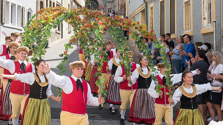 Der Umzug ist der Höhepunkt der Auber Kirchweih.