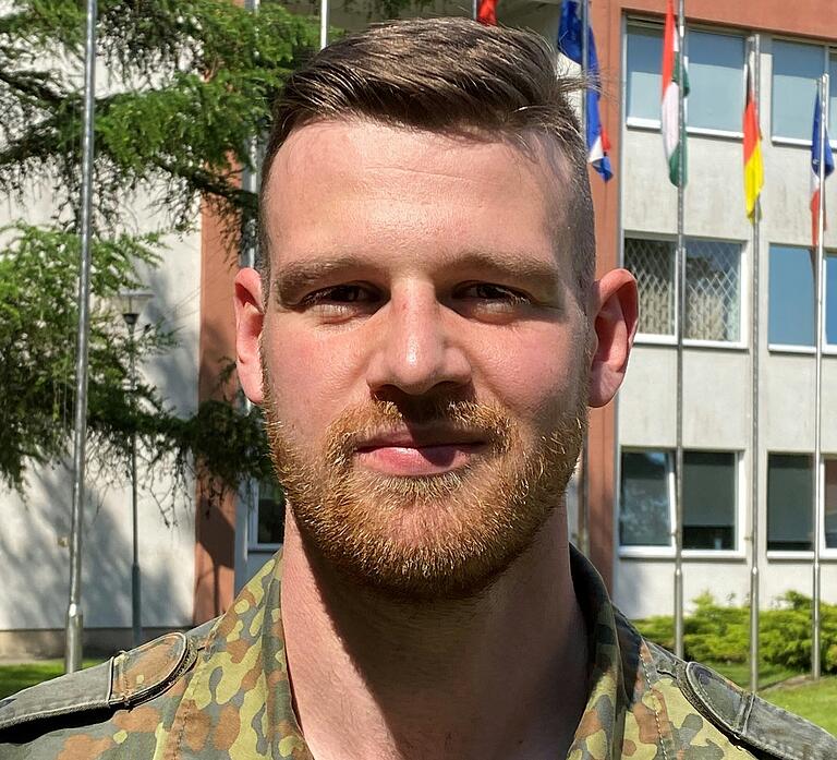 War bei der Bundeswehrübung 'Quadriga 24' dabei: Ferdinand, Oberleutnant der 10. Panzerdivision Veitshöchheim. War bei der Bundeswehrübung 'Quadriga 24' dabei: Ferdinand, Oberleutnant der 10. Panzerdivision Veitshöchheim.