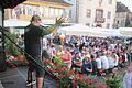 Stimmung, gute Laune, eine exquisite Weinpalette und zünftige Musik zeichnen das größte Weinfest der Stadt rund um den Hammelburger Marktplatz aus. Hier darf nach Herzenslust gefeiert, getrunken und gegessen werden.       -  Stimmung, gute Laune, eine exquisite Weinpalette und zünftige Musik zeichnen das größte Weinfest der Stadt rund um den Hammelburger Marktplatz aus. Hier darf nach Herzenslust gefeiert, getrunken und gegessen werden.