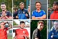 Noch nicht bei jedem Bezirksliga-Trainer ist die Entscheidung gefallen, ob er auch in der nächsten Saison seine jetzige Mannschaft trainieren wird. Oben (von links): Alex Dan, Christian Graf, Dirk Pschiebl, Philipp Christ. Unten: Thomas Beer, Benedikt Strohmenger, Manuel Gröschl und Gerald Spahmann.