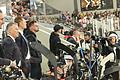 Deutschland - Slowakei       -  Bundestrainer Harold Kreis begrüßt Kameras in der Eishockey-Kabine.