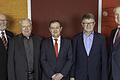 Von links: Personalrat Herbert Rüb, Wolfgang Franz, Michael Müller, Bernhard Spehnkuch und Vorstandsvorsitzender Bernd Fröhlich.