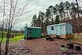 Die Waldkindergartengruppe 'Eichhörnchen' des städtischen Kindergartens Jesserndorf hat ihren Standort im Waldgebiet 'Herrenbirke' bei Unterpreppach.