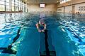 Schwimmerfreuden im neuen Nautiland-Bad in der Zellerau: Das 25 Meter lange Sportbecken hat jetzt sechs Bahnen. Am 24. November ist die offizielle Eröffnung.&nbsp;