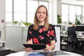 75 Jahre Main-Post: Die Mitarbeiterinnen und Mitarbeiter stellen sich vor       -  Sarah Klemm, Kundenmanagerin bei der Main-Post. Perfektionismus ist das Wichtigste.