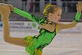 Die Pose sitzt schon mal: Milana Sterzl (ERV Schweinfurt) in der Beginners Gruppe 4b.