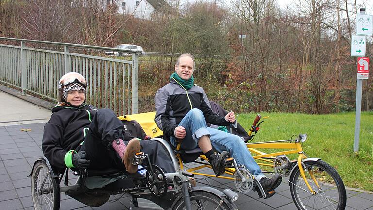 So oft es geht, sind Sonja und André Pfister in Bad Brückenau mit den Rädern unterwegs. Foto: Birgit Will - So oft es geht, sind Sonja und André Pfister in Bad Brückenau mit den Rädern unterwegs. Foto: Birgit Will So oft es geht, sind Sonja und André Pfister in Bad Brückenau mit den Rädern unterwegs. Foto: Birgit Will - So oft es geht, sind Sonja und André Pfister in Bad Brückenau mit den Rädern unterwegs. Foto: Birgit Will