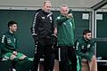 Das Interims-Trainerduo Markus Bach (links) und Thomas Jakob soll beim TSV Großbardorf 20 Jahre nach dem Bayernliga-Aufstieg im Frühjahr den Abstieg in die Landesliga verhindern.
