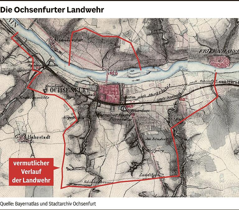 Geschichte des Landturms: Als der Würzburger Fürstbischof Johann die Ochsenfurter Weinberge plündern ließ