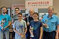 Die Pokalgewinner (von links) Michal Bodicky, Marius Botschek, David Valean, Jaro Neubauer, Jana Bardorz, Peter Hagen.