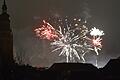 Das neue Jahr wurde in Bad Königshofen mit Feuerwerk begrüßt.