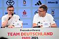 Paris 2024 - PK im Deutschen Haus       -  DOSB-Chef Thomas Weikert (r) und Chef de Mission Olaf Tabor hoffen auf viele Medaillen in Paris.