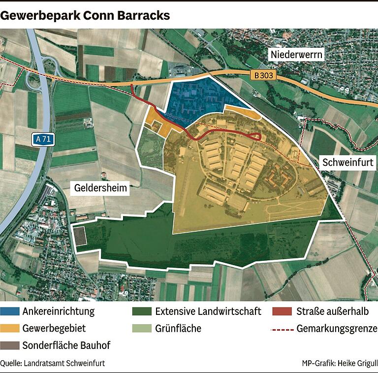 Nach Preisexplosion für Flächen der Conn-Barracks: Schweinfurter Kreistag verzichtet auf eine große Debatte Nach Preisexplosion für Flächen der Conn-Barracks: Schweinfurter Kreistag verzichtet auf eine große Debatte