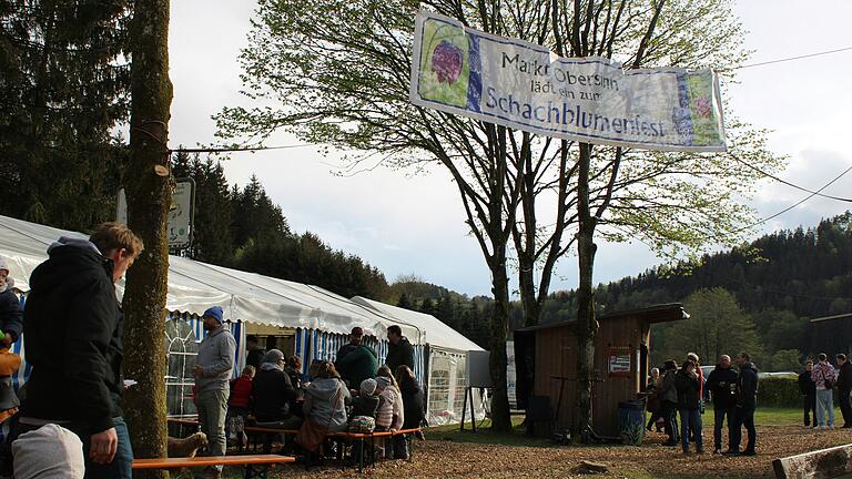 Am Samstagnachmittag lockte der Sonnenschein einige hundert Besucher zum Schachblumenfest nach Obersinn