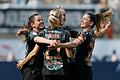 Eintracht Frankfurt - Bayern München       -  Jubel um Pernille Harder (Mitte) bei den Bayern-Frauen