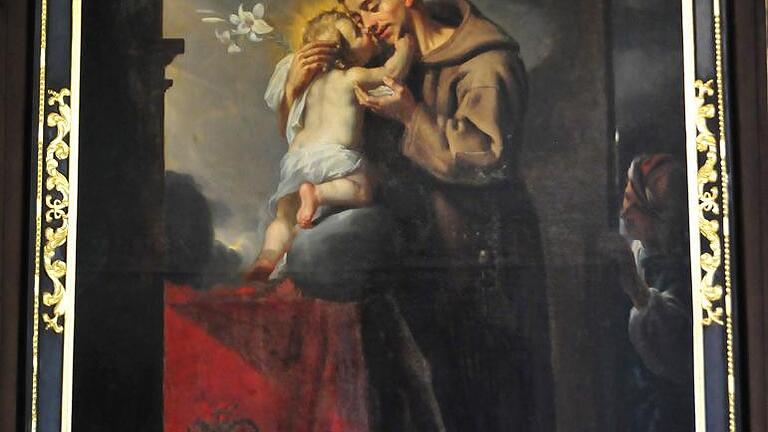 Von Johann Baptist de Ruel stammt das Bild am Antoniusaltar.