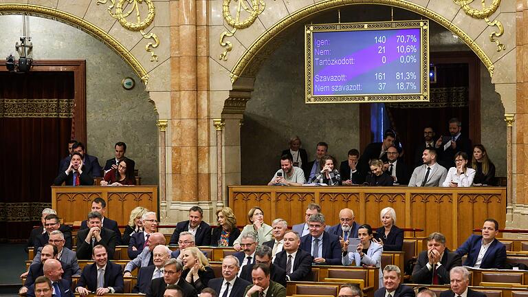 Verfassungsänderung in Ungarn - Ungarns Parlament hat eine Verfassungsänderung beschlossen, der zufolge der Mensch ausschließlich als Mann oder Frau definiert wird. Verfassungsänderung in Ungarn - Ungarns Parlament hat eine Verfassungsänderung beschlossen, der zufolge der Mensch ausschließlich als Mann oder Frau definiert wird.