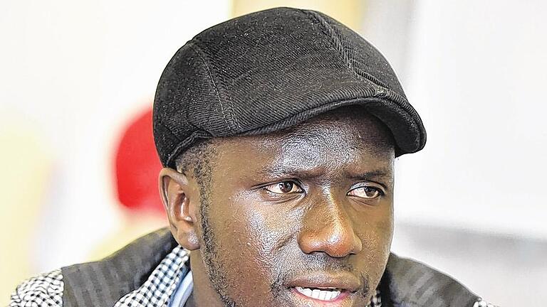 Lamin Barrow, Bootsflüchtling aus Gambia.