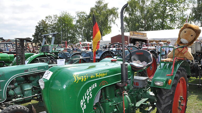 Auch Pfuzzi, der Teufelskerl, wurde beim Bulldog-Oldtimer-Treffen präsentiert.&nbsp;&nbsp;