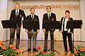 Das junge Ensemble 'Vierpluseins' glänzte beim Jubiläum des Gesangverein Liederkranz.