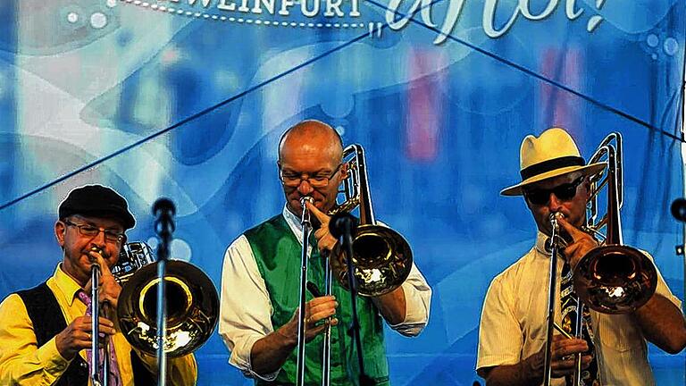 Die Herzensblecher: Flott und pfiffig waren die Arrangements beim Konzert auf der Mainbühne.