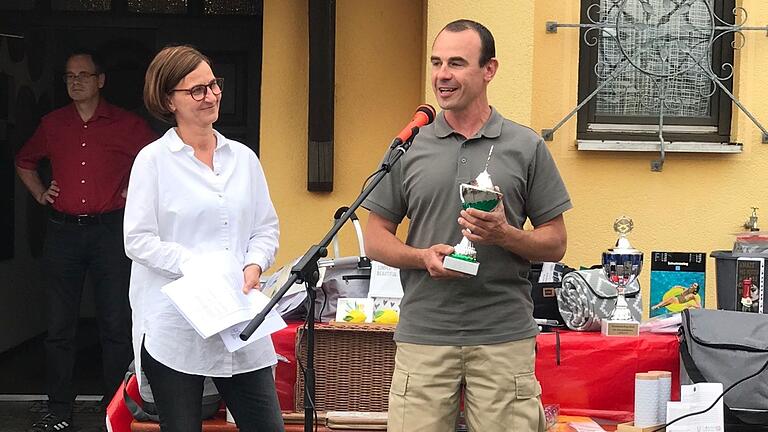 Barbara Wagner und Frank Gebert vor der Preisverleihung.