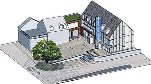 Plan: So soll es einmal aussehen, das Gemeindehaus in der Alten Feuerwehr Gerbrunn. Plan: So soll es einmal aussehen, das Gemeindehaus in der Alten Feuerwehr Gerbrunn.