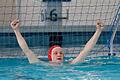 Jubel bei Torhüter Benjamin Flammersberger: Der SV Würzburg 05 hat in der Wasserball-Bundesliga das Heimspiel gegen die SG Stadtwerke München gewonnen.