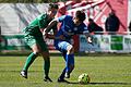 Fabio Groß (links), hier im Zweikampf mit Moritz Lotzen vom FV 04 Würzburg, fehlt dem TSV Abtswind nach einer Roten Karte in der Partie gegen Gebenbach für zwei Spiele.