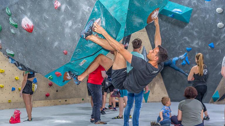 Die Boulderhalle in Würzburg ist eine beliebte Freizeiteinrichtung.&nbsp;