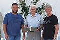 Die UWG Randersacker gratulierte Dr. Peter Rost zum 80. Geburtstag. Im Bild (von links):&nbsp; Christian Hertlein, Dr. Peter Rost, Jürgen Hart