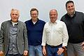 Die Mitglieder des TSV Rottenbauer bestätigten die Vorstände (von links): Wolfgang Scheyer, Rainer Dehmer, Jürgen Nicklaus und als Vorstandvorsitzenden Matthias Purucker in ihren Ämtern.
