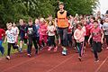 Schülerinnen und Schüler der Grundschule Volkach 2019 bei 'Lauf dich fit!'