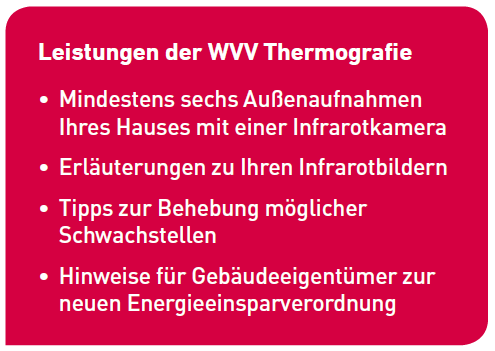 Wärmeverluste am Haus? Mit der WVV Schwachstellen aufdecken und sparen