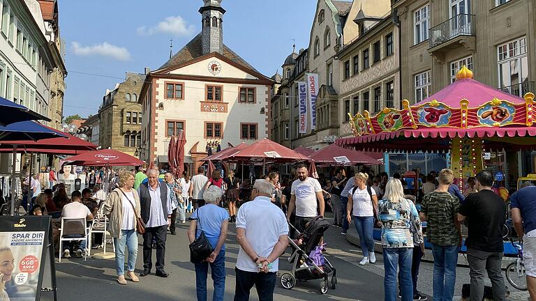 Bei bestem Spätsommerwetter war Bad Kissingen am Sonntag gut besucht.