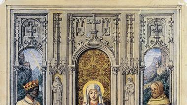 Von der Renaissance inspiriert: Josef Kehren, Anbetung der Heiligen Drei Könige, 1859. Von der Renaissance inspiriert: Josef Kehren, Anbetung der Heiligen Drei Könige, 1859.