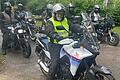 Horst Pflaum führte die Ausfahrt der Motorradfreunde Eltmann durch den Steigerwald an.