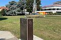 Einige der Trinkwasserbrunnen in Schweinfurt mussten direkt nach ihrer Einweihung wieder abgebaut werden. Zurück bleibt ein Holzkasten statt frischem Wasser.