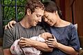 KINA - Gute Nachrichten auf Facebook       -  Glückliche Eltern: Mark Zuckerberg und seine Frau Priscilla mit ihrer Tochter Max in Menlo Park, Kalifornien.