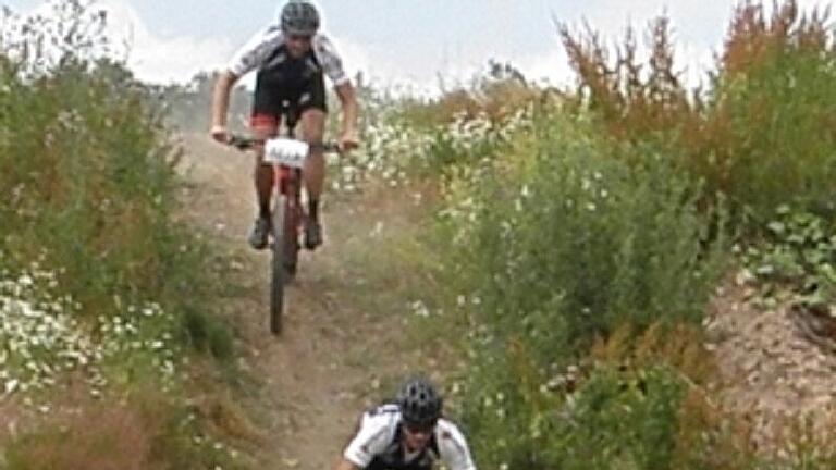 Volle Kraft voraus hieß es beim 7. Haselbacher MTB-Biathlon.