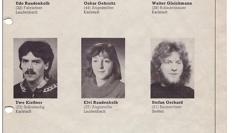 Stadtratsliste Grüne Karlstadt 1984 Stadtratsliste Grüne Karlstadt 1984