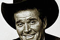 Westernheld: James Garner in seiner Rolle als Bret Maverick, ein Spieler, der von Stadt zu Stadt und von Saloon zu Saloon zieht, um Geld zu machen.