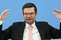Justizminister Marco Buschmann (FDP) am Mittwoch bei der Bundespressekonferenz zum Entwurf des Infektionsschutzgesetzes.